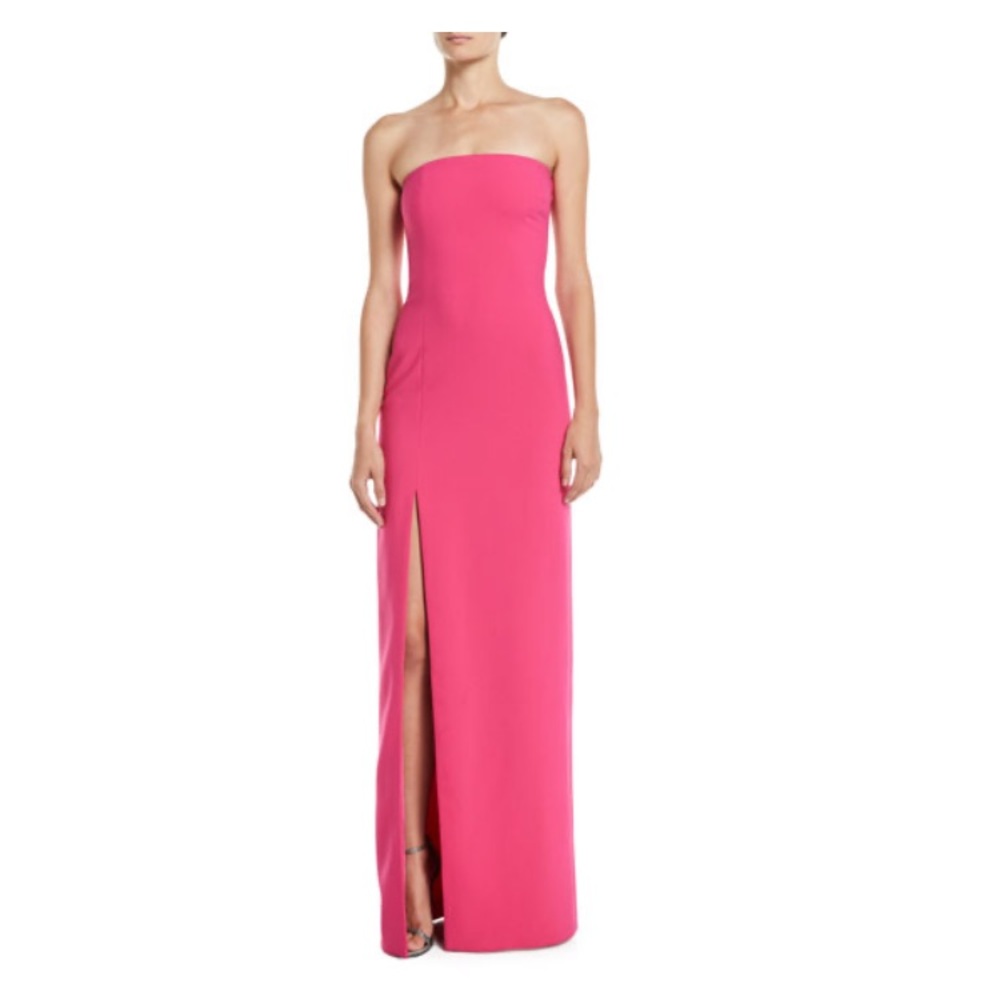 NWT Likely Palmer Strapless Gown High Slit Dress